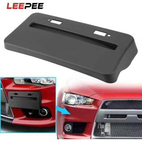 ABS License Plate Frame Relocator Base For Mitsubishi Lancer GTS EVO X 2008-2018 Auto Front Bumper Install Car Accessories