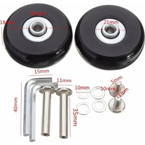 Rubber Caster Luggage Suitcase Roller Replacement Wheel Pulley Sliding Roller Wheel Accessorie