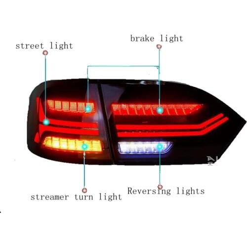 For Volkswagen Sagitar taillight assembly retrofit LED taillight guide running light streamer turn signal highlight reversing