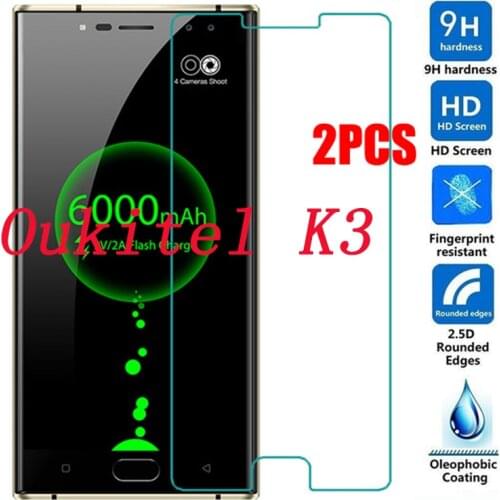 Smartphone 9H Tempered Glass for Oukitel K3 5.5" Explosion-proof Protective Film Screen Protector cover phone