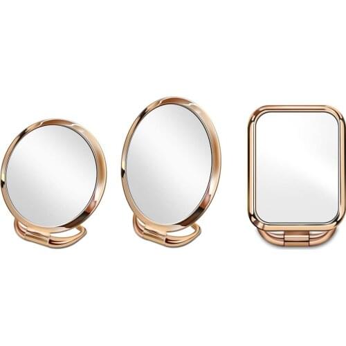 Makeup Mirror Double Sided Folding Stand Mirror for Home Office Dormitory