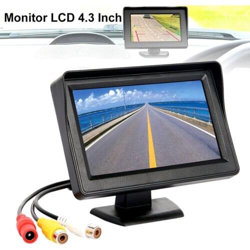 New 4.3 Inch LCD Car Rear View Monitor HD Display Suitable for Backup Reversing/Front View Car Monitor Car Parking Assistant Kit