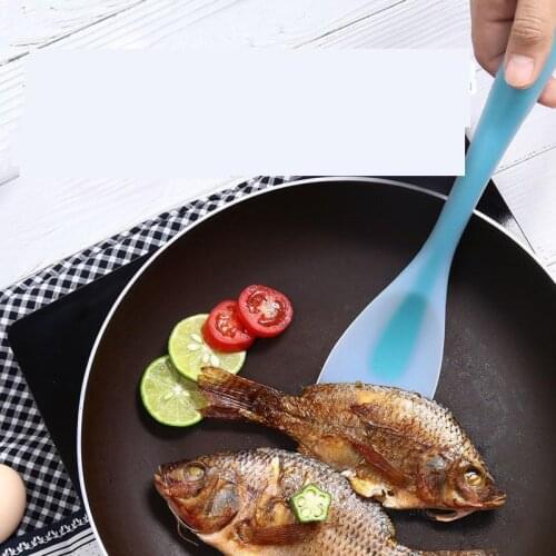 1/2pcs set Colorful Silicone Salad Spade Frying Shovel Spoon Non Stick Kitchen Utensils High Temperature Resistant Kitchenware