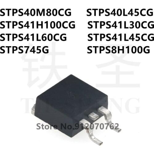 10PCS STPS40M80CG STPS40L45CG STPS41H100CG STPS41L30CG STPS41L60CG STPS41L45CG STPS745G STPS8H100G TO-263