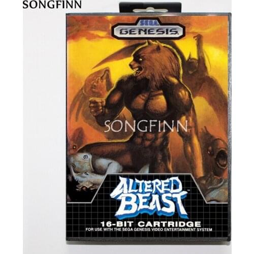 16 bit MD Memory Card With Box for Sega Mega Drive for Genesis Megadrive - altered beast