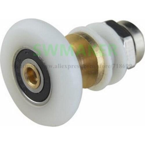 4pcs 25mm 27mm shower room bathroom, large bearing, waterproof and rust-proof nylon copper core, eccentric bias bearing pulley