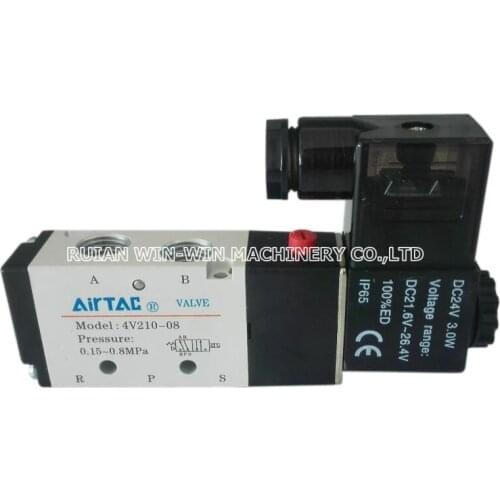 4V210-08 4V210 08 DC24V 3W electromagnetic valve for film blowing machine