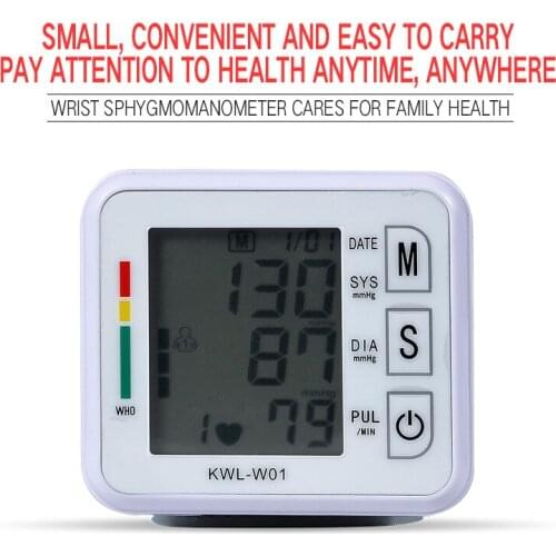 Automatic wrist Sphygmomanometer English voice broadcast Blood Pressure Monitor Heart rate Tonometer Bp Monitors