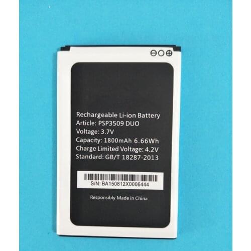 AZK New Replacement 1800mAh PSP3509 DUO Battery For Prestigio Wize D3 E3 K3 PSP3509 DUO PSP 3509 Phone battery