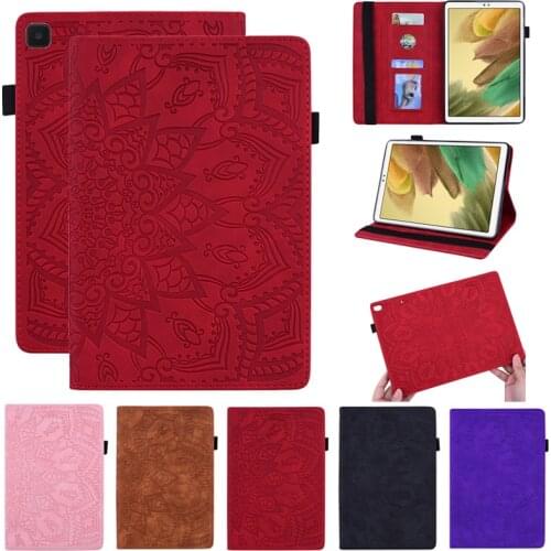 For Samsung Galaxy Tab A7 Lite Case 8.7 Flower 3D Embossed Leather Tablet Cover For Galaxy Tab A7 Lite 2021 SM-T220 SM-T225 Case