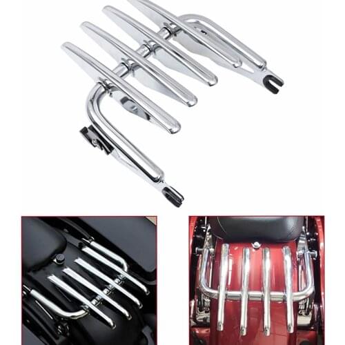 Chrome Detachable Stealth Luggage Rack For Touring Street Glide Electra Glide Road Glide Road King FLHR FLHT FLHX FLTR 2009-2021
