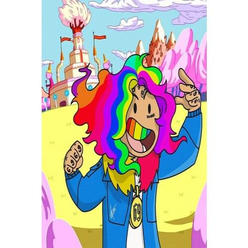 Art Print 6ix9ine Day69 Album New Music Rap Hip Hop 2019 Light Canvas Poster Wall Stickers Decor P-333