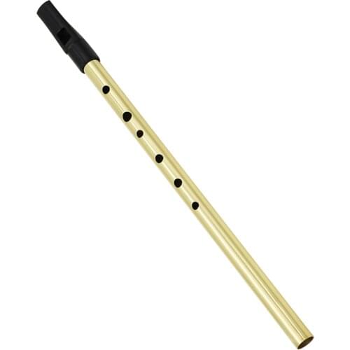 Irish Whistle Flute D Key 6 Hole Clarinet Flute Tin Penny Whistle Nickel Plated Brass Musical Instrument