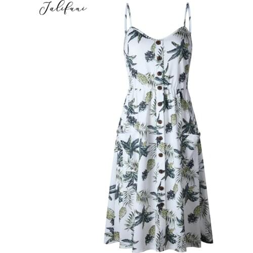 JALIFUNI Women's Beach Sundresses