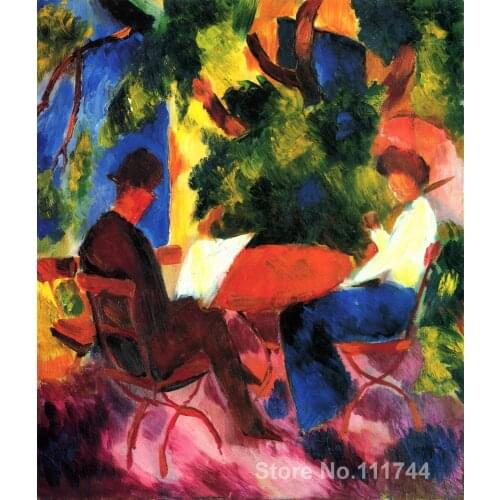 Copy paintings of famous artist At the Garden Table August Macke artwork High Quality Handmade