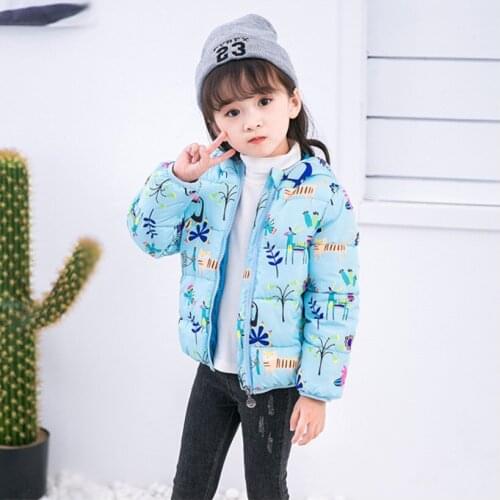 Girls Jackets 2020 Winter Kids Coat Girls Warm Thick Hooded Coat Cotton Padded Children Outerwear Toddler Girl Clothes