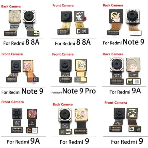 New Back Big Main Camera Module And Front Small Camera Module Flex Cable For Xiaomi Redmi 8 8A 9A Note 9 Pro