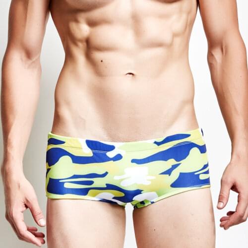 Fashoin Camouflage Swimwear Mens Low Rise Swimming Shorts Sexy Personality Male Beachwear Swimming Trunks Shorts Underwear