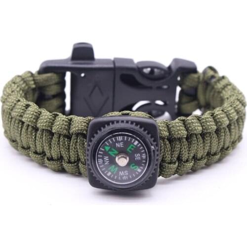 Outdoor equipment safety supplies manual woven rope survival umbrella rope multi-function emergency umbrella rope bracelet