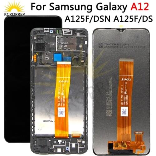Original For Samsung Galaxy A12 LCD SM-A12F SM-A12F/DSN LCD Display Touch Screen Digitizer Assembly Replace For Samsung A125 lcd