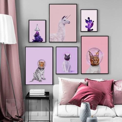 Nordic Style Hd Printd Posters Abstract Wall Art Minimalism Animal Painting Modern Home Decor Children Bedroom Modular Pictures