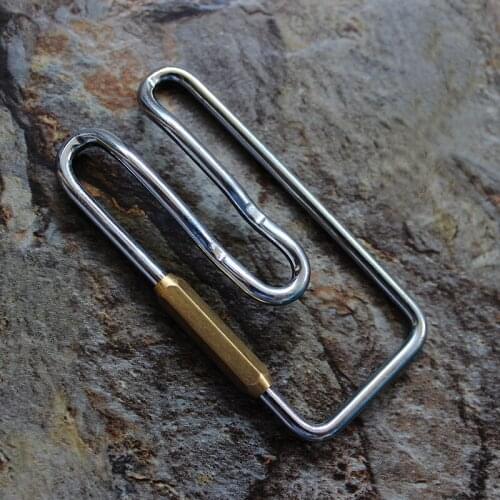 Stainless Steel Buckle Waist Belt Keyring Buckles Outdoor EDC Tool Buckle