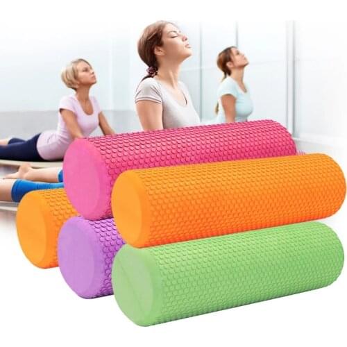 30/45cm EVA Yoga Foam Roller High Density Muscle Massage Roller Self Massage Tool Gym Pilates Yoga Fitness Gym Equipment