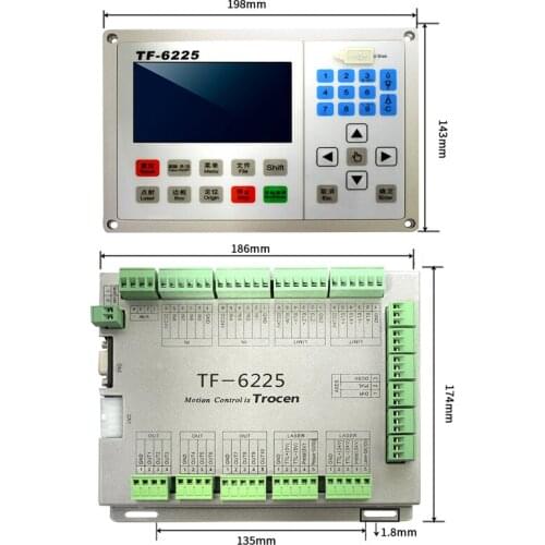 Trocen Metal & Nonmeatal Cutting Material Control System TF-6225 Fiber Laser Cutting Controller For Fiber Laser Cutting Machine