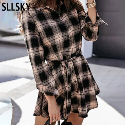 SLLSKY Fashionable Dresses In A Cage