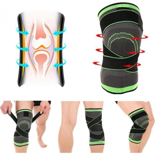Cycling Sports Safety 1PC Knee Support Professional Sports Knee Pad Breathable Bandage Knee Brace Basketball Tennis