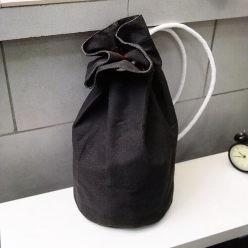 High capacity luggage men drawstring travel basketball bag backpack canvas bucket unisex Fashionable concise woman Storage bags