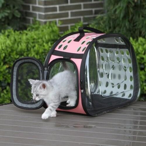 Pet Dog Cat Carriers Backpack Bags Travel Space Capsule Cage Portable Pet Transport Bag Carrying For Cats CW0013