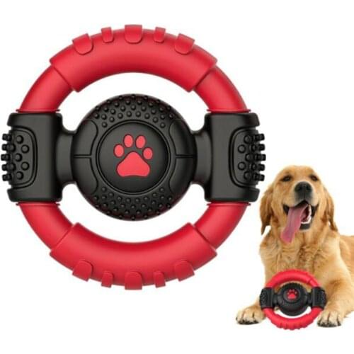 Dog toy sound bite resistant interactive tug-of-war relieving boredom simulation in the steering wheel of large dog supplies