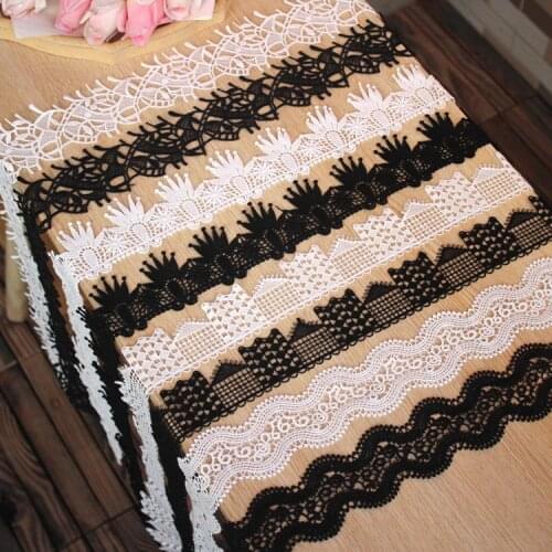 High-grade Thick Hollow Export Milk Silk Water-soluble Lace Garment Decoration Material Wedding Accessories Accessories RS3135