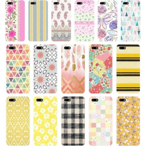 065FG Cloth Texture Soft Silicone Tpu Cover Case for huawei Honor 7a 5.45 pro 5.7 7c 7x y5 2018 case