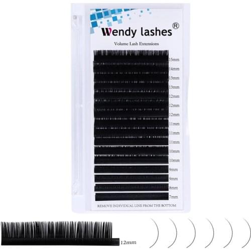 16 Rows New Matte Black Eyelash Extensions Individual Mink 0.07 0.15 For Professionals Soft False Eyelashes Extension Faux Cilos