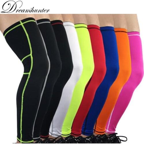 2PCS/Set Lengthen Football Calf Leg Sleeves Compression Cycling Socks Outdoor Running Calf Knee Warmers Protectors Badminton