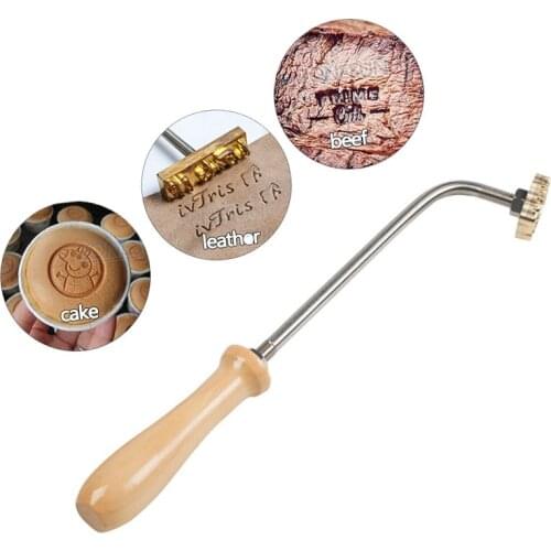 3*3cm Cake brass mold handle Cake Baking Stamp fire-burning copper stamp Brass hot-print Stamping Mold branding imprint Tools