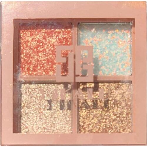 4 Colors Matte Eyeshadow Palette Eyeshadow Natural Matte Tray For Eye Makeup Glitter Eyeshadow Nude Makeup Set Palette Korean