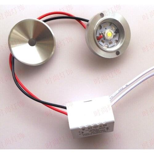 AC85-265V 1W 3W warm cold white mini size 38mm LED cabinet light puck lamp kitchen display counter showcase spot lamp