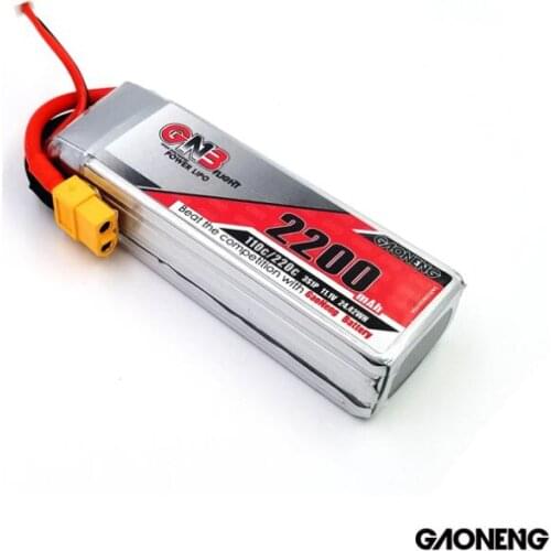 Gaoneng GNB 11.1V 2200mAh 3S 110C Battery With XT60 Plug For RC Model 450 Size Helicopter High Quality Rechargeable battery