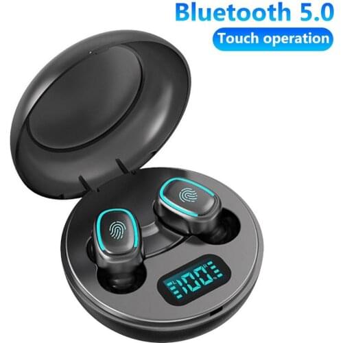 A10 TWS Bluetooth 5.0 Wireless HiFi In-Ear Earphones with Digital Charging Box