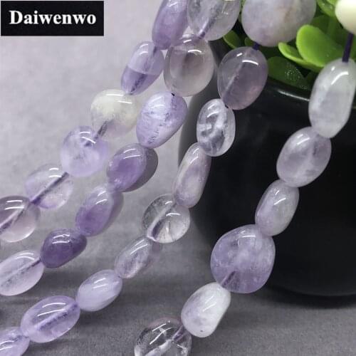Lavender Amethyst Beads Natural Loose Stone Diy Semi Precious Irregular