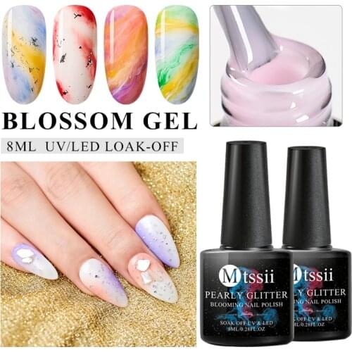 Mtssii Nail Polish Blooming DIY Nail Gel Manicure Decor Salon Set Smoke Effect Bubble Varnish Manicure Accessories