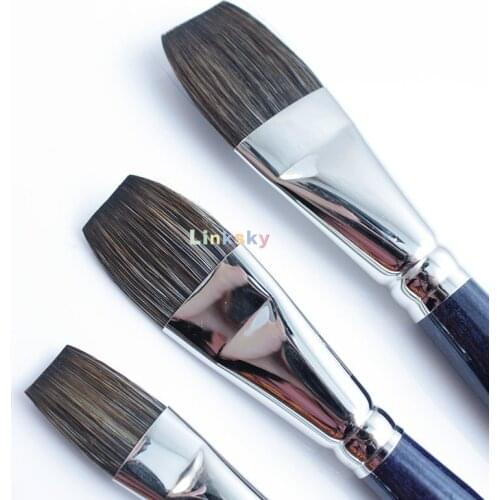 Da Vinci Watercolor Series 5830 CosmoTop Mix B Paint Brush, Flat Wash Synthetic/Natural Mix, for watercolor gouache painting