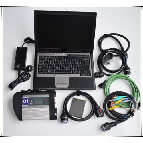 Super MB star Diagnostic tool MB SD C4 with ssd software 2020.12v D-AS x-EN-TRY install in used computer D630 Laptop full set