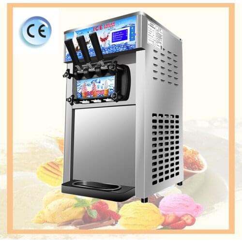 Economical Ice Cream Machine Supermarket Convenience Store Soft Ice Cream Machine Three Flavor Sundae Ice Cream Machine
