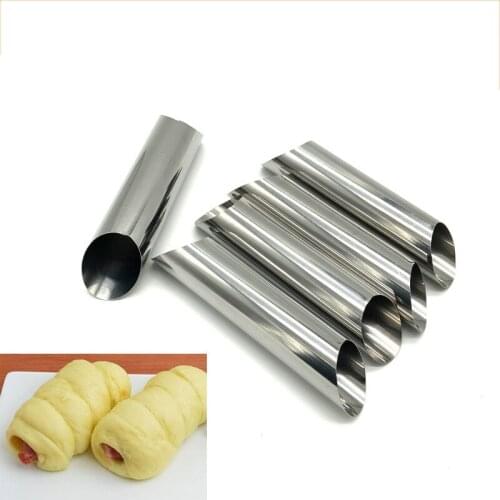 Stainless Steel Pastry Baki Cannoli Forms Food Grade Cream Horn Mould Cake Horn Mold Cannoli Tubes shells Pastry Baking Mold