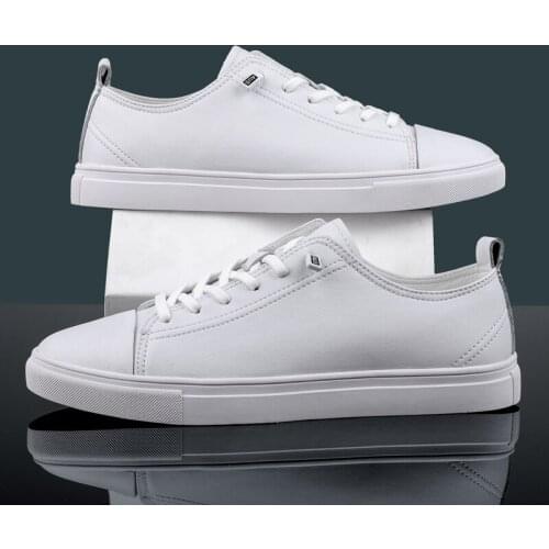 Hot Sale White Mens Sneakers Genuine Leather Light Casual Shoes For Men Breathable Men Shoes Tenis Male Handmade Outdoor Flats
