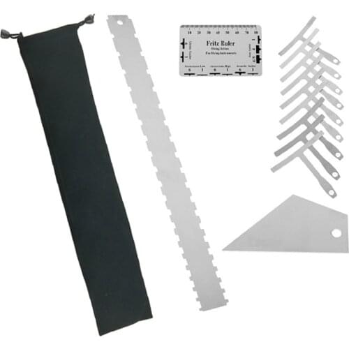 Guitar Luthier Tools Neck Notched Straight Edge Guitar Radius Gauge String Action Gauge Ruler Fretboard Fret Tools